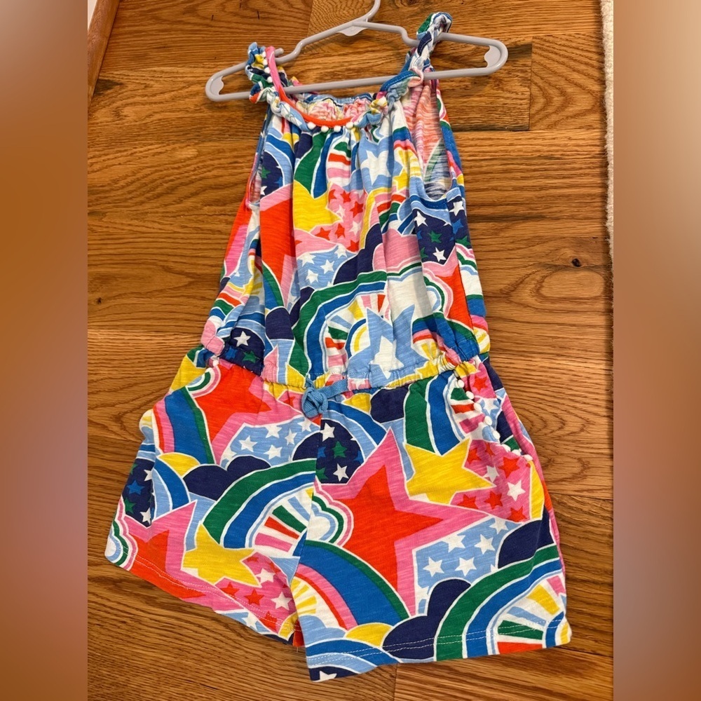 Mini Boden Girls Star Print Romper size 4-5 Years - Picture 5 of 9